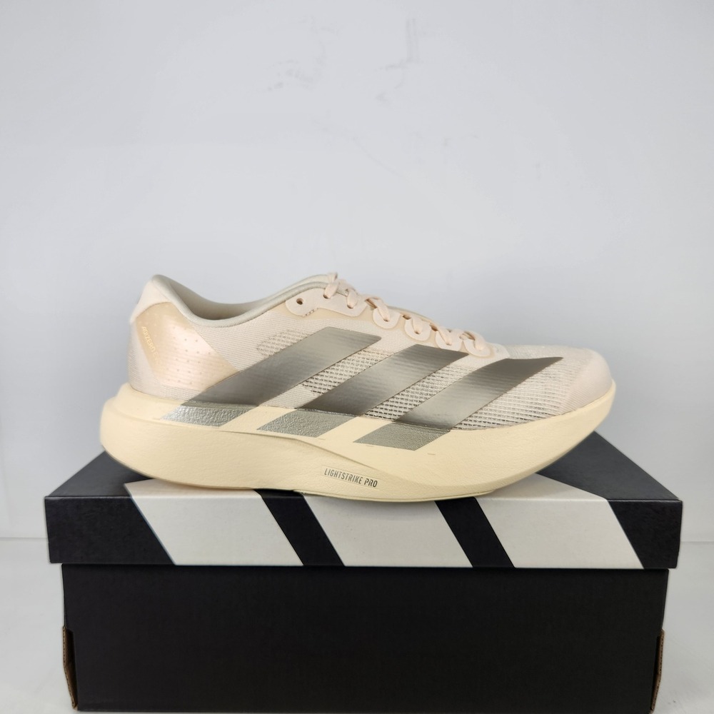 Adidas Running Shoe Women Size 10.5 Wonder White Adizero Evo SL Athletic Sneaker